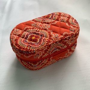 Vera Bradley quilt jewelry case holder travel